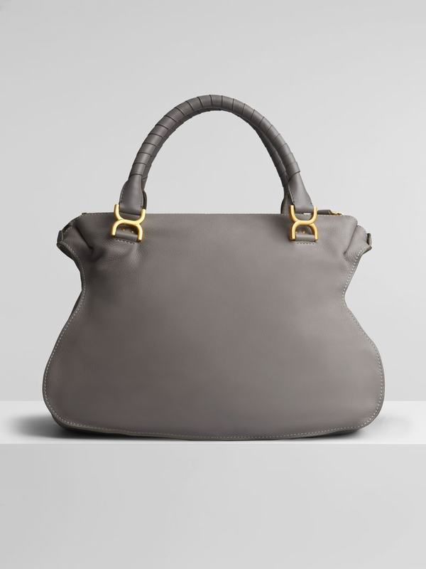 Chloé Bolsos Mujer Marcie Gris Cuero THLS65401